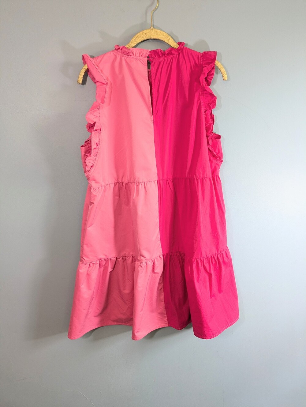 THML Think.It Through Magenta Pink Colorblock Dress - Picture 3 of 5